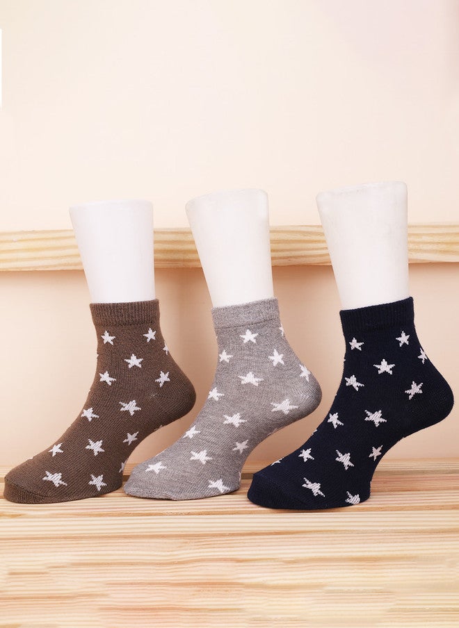 FOOTPRINTS FOOTPRINT 6 Pairs Infant Kids Patterned Ankle-Length Organic Cotton Socks - Image 3
